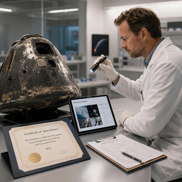 Human specialist reviewing capsule evidence