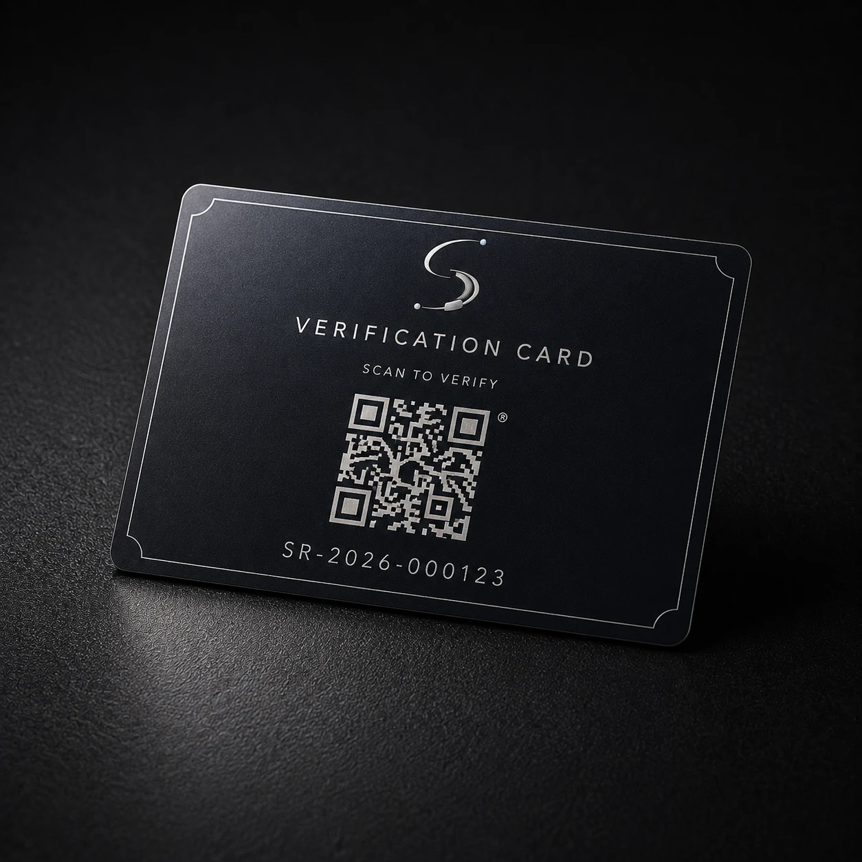Verification card